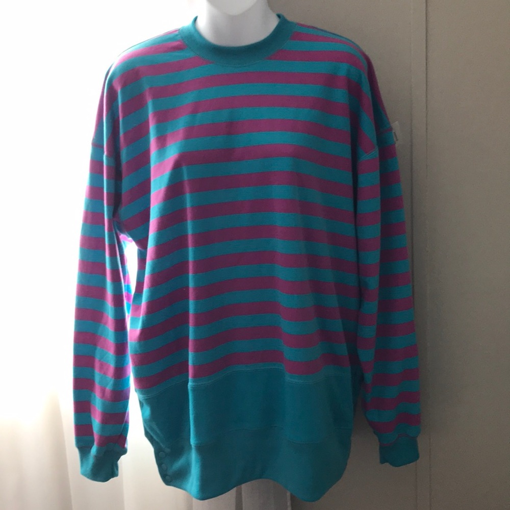 Cute striped Karen Scott retro sweatshirt